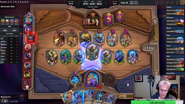 Naga Specters! Arch-Villain Rafaam Hearthstone Battlegrounds Gameplay смотреть онлайн