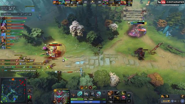 Topson vs Ame same Lane in SEA Server - WTF laning phase смотреть онлайн