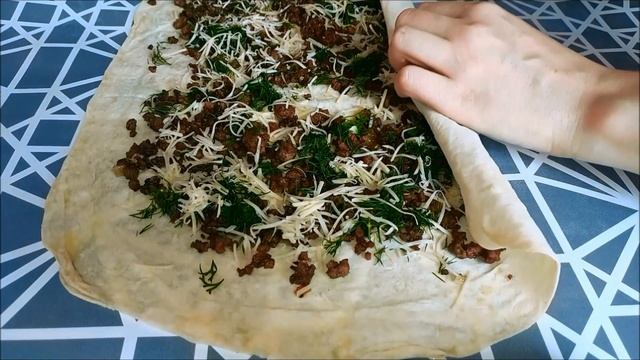 ТРУБОЧКИ ИЗ ЛАВАША с Мясным Фаршем! Простая и Вкусная Закуска! смотреть онлайн