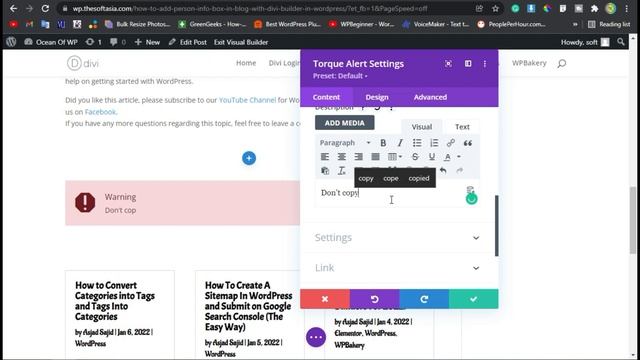 How to Add Warning Alert in Blog With Divi Builder in WordPress | Divi Page Builder Tutorial 2022 смотреть онлайн