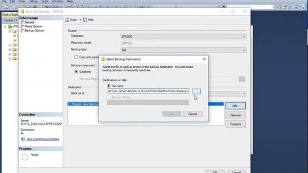 How to create a backup of your MS Sql Server database