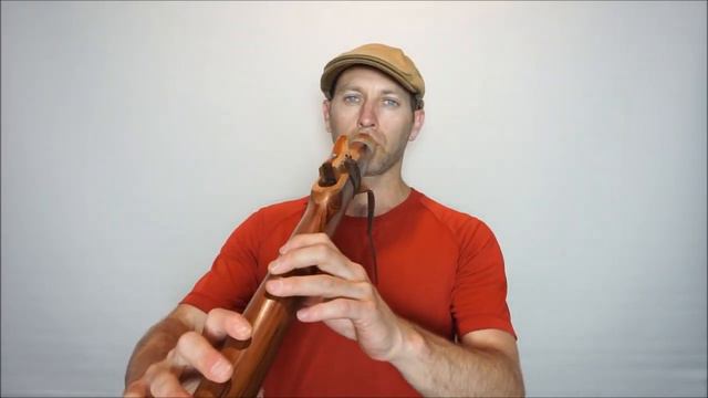 C minor Cedar Grandfather Flute with Rewarewa and Turquoise смотреть онлайн