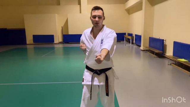 Моротэ цуки+ой цуки. База каратэ. Обучающее видео смотреть онлайн