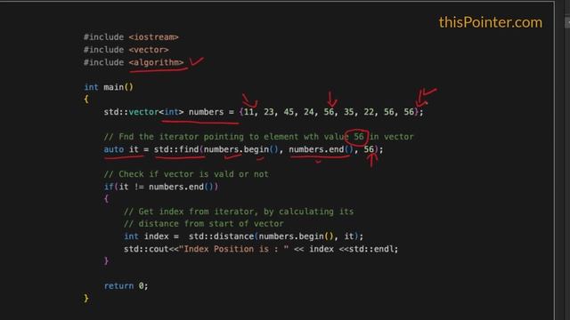 Find Index of a Value in Vector in C++ | STL Tutorial смотреть онлайн