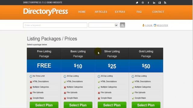 Wordpress Directory Theme смотреть онлайн