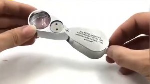 Сгъваема бижутерска лупа 40Х 25мм