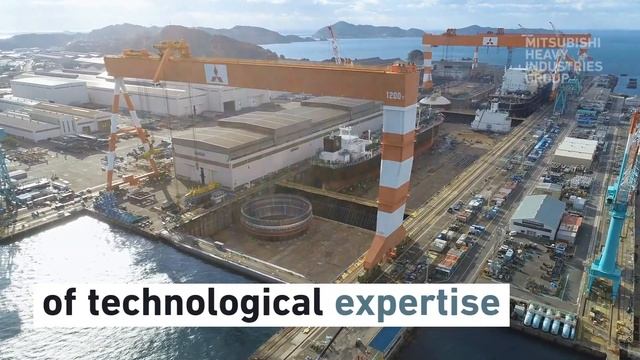 Drone's-eye view of Nagasaki Shipyard смотреть онлайн