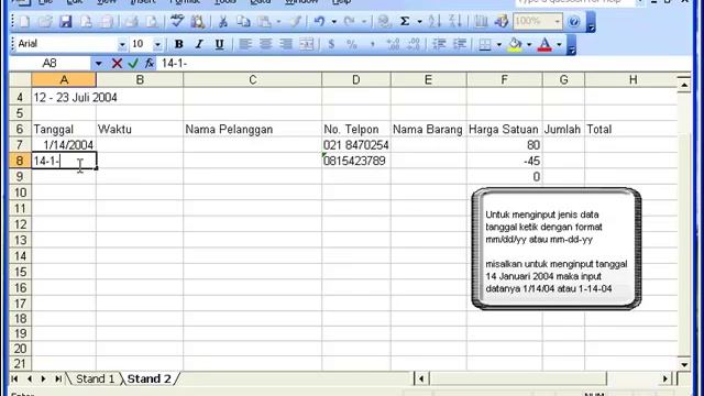 Microsoft Excel 2003 Mengenal Jenis-jenis Data смотреть онлайн