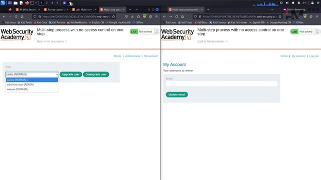 Access Control 12 | Multi-Step Process with No Access Control on One Step #bugbounty #portswigger смотреть онлайн