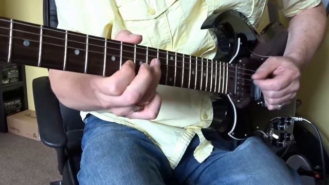 Blues Improvisation played on a GIBSON SG Special смотреть онлайн
