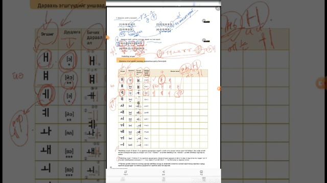 Хичээл 01-03. Солонгос хэлний цагаан толгой (Нийлбэр эгшиг 11)