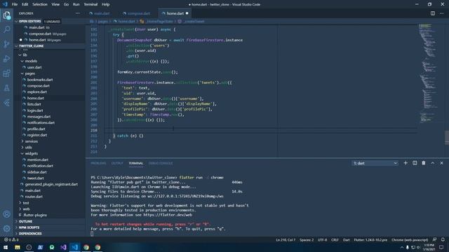 Flutter Web + Firebase - Twitter Clone (Creating Tweets Continued) (Part 22) смотреть онлайн