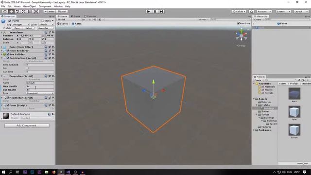 RTS+TD на Unity 18 Урок 7 - Prefabs Variants, правильная иерархия