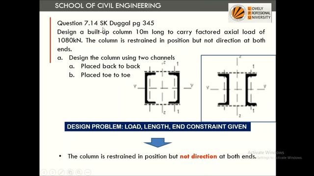 Built Up Column: 2 channel section back to back смотреть онлайн