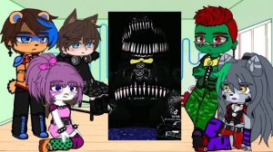 Реакция Фнаф 9 на марионетку и кошмаров /1//?/