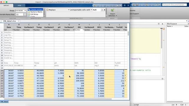 Data Analysis using MATLAB: Reading Excel File and visualizing the data interactively 1 смотреть онлайн