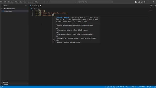 How To Create Your First Python File . смотреть онлайн