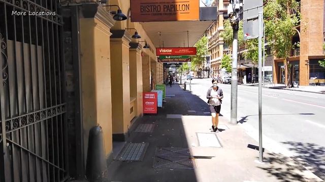 Summer in SYDNEY 2021 - Exploring CLARENCE Street - Sydney Walking Tour, Australia смотреть онлайн