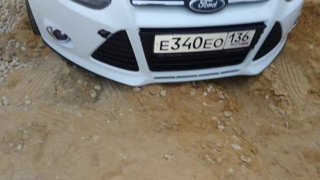 Как открыть заглушку в переднем бампере для буксировки Ford Focus 3?! смотреть онлайн