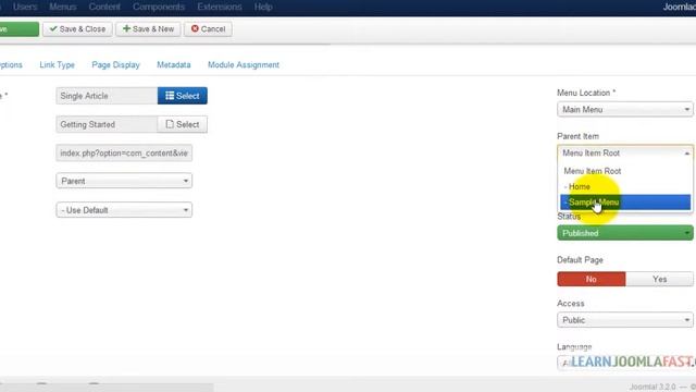 Joomla 3 Full tutorial for beginners - Creating Drop Down Menus смотреть онлайн