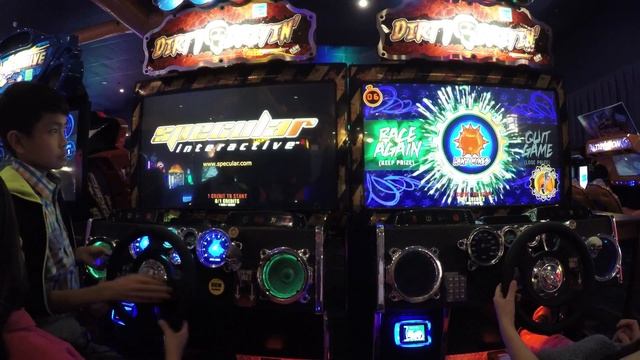 Arcade 2 Player Racing Game Dirty Drivin' Off-Road Racer レースゲーム смотреть онлайн