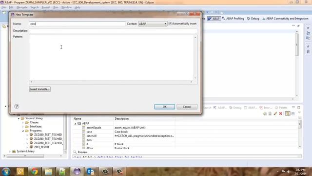 ABAP On Eclipse смотреть онлайн
