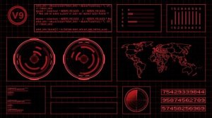 Red Futuristic Hacker Background Full HD 60 FPS