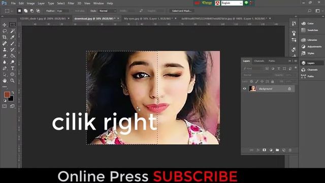 photoshop tutorial /// photo editing ///online press смотреть онлайн