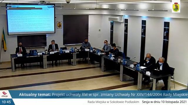 XXIV sesja Rady Miejskiej w Sokołowie Podlaskim смотреть онлайн