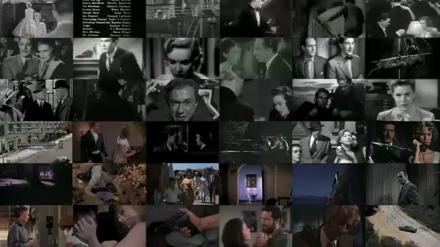 36 scènes de meurtre simultanées à partir de films d'Hitchcock смотреть онлайн