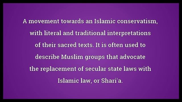 Islamic Fundamentalism Meaning