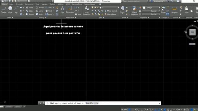 Como insertar texto en AutoCad смотреть онлайн