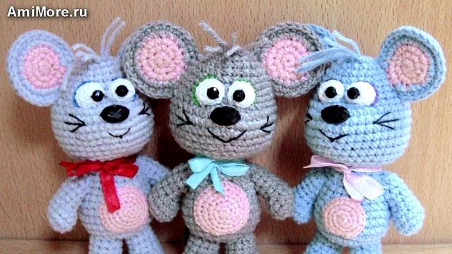 Амигуруми: схема Мышик. Игрушки вязаные крючком - Free crochet patterns. смотреть онлайн