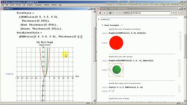 Mathematica Plot 05 Grid Color and Thickness смотреть онлайн