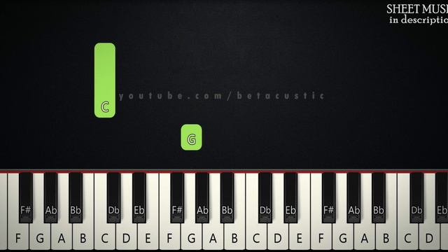 Goodness Of God - Bethel Music | BEGINNER PIANO TUTORIAL + SHEET MUSIC by Betacustic смотреть онлайн