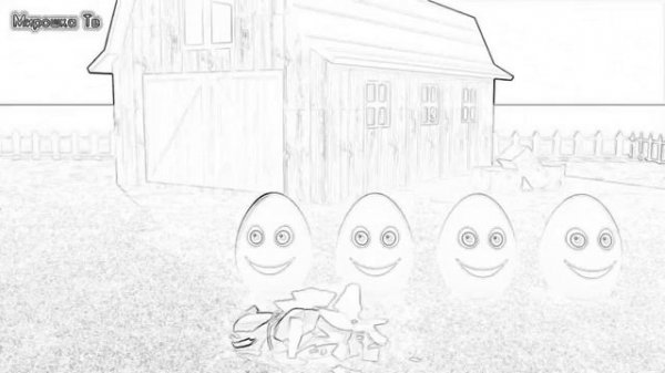 "Учим цвета-Разноцветные яйца на ферме Miroshka Tv"