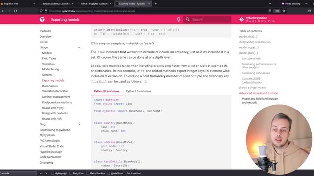 Pydantic - Field Customization, Advanced Data Exports and Model Config classes смотреть онлайн