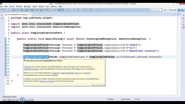 Running Multiple Futures in Parallel in java 8 | CompletableFuture смотреть онлайн