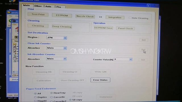 RESET CANON G3000 ERROR 5B00,5B01,5B02 BLINGKING 7X смотреть онлайн