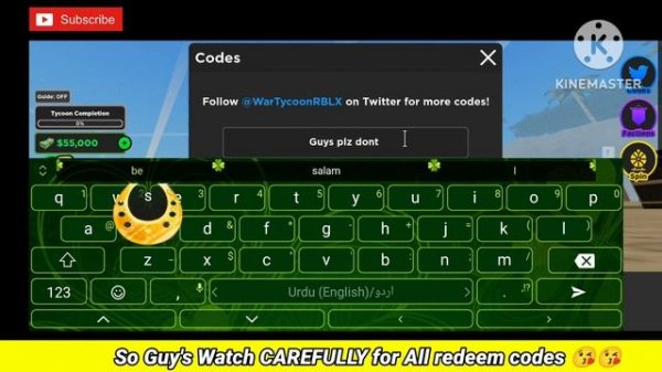 Limited!?NEW WAR TYCOON CODES JUNE 2023 - ROBLOX WAR TYCOON CODES - WAR TYCOON CODES