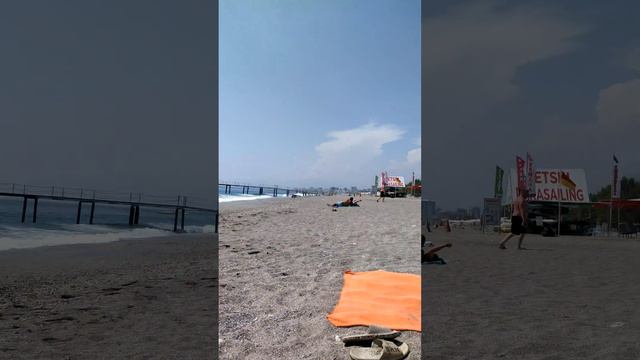 Titan hotel beach 10.06.2023 Kargiçak Alanya. Пляж отеля Титан, Алания. С пятой точки зрения смотреть онлайн