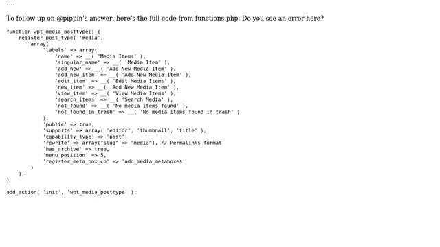 Wordpress: Warning when attempting to edit/add custom post type смотреть онлайн