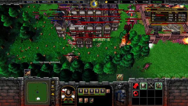 【WarCraft 3】Zombie Defense v0.21w ► Game 49 (Warlord) ★ Normal | Valley (Victory) ║#296║ смотреть онлайн