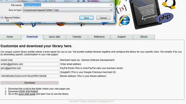 Getting started with the 5 minute online ecommerce Javascript library смотреть онлайн