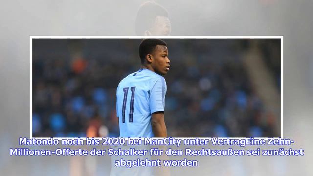 Schalke 04 holt wohl Rabbi Matondo von Manchester City | Goal.com смотреть онлайн