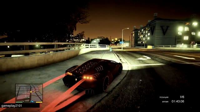 GTA 5 Прохождение на 100% Золото Гонка Городской круг смотреть онлайн