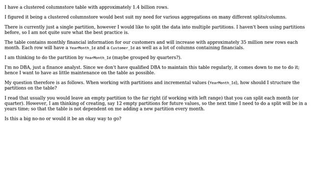 Databases: Table partitioning and future values смотреть онлайн