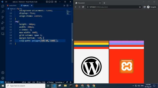 HTML CSS Diamond Grid | Grid Layout | HTML CSS смотреть онлайн