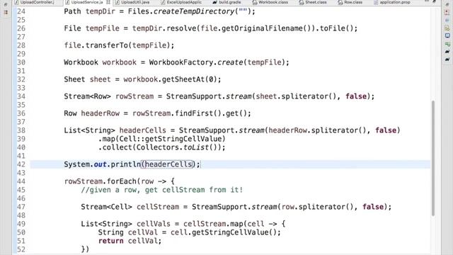 SpringBoot Upload Excel and read as JSON смотреть онлайн