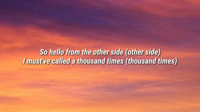 Adele - Hello (Lyrics)